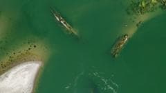 Tuna Nehri'nde kuraklık manzaraları: İki Alman askeri cesedi bulundu