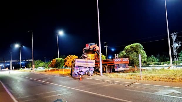 İş makinesi ile motosiklet çarpıştı: 1 ölü