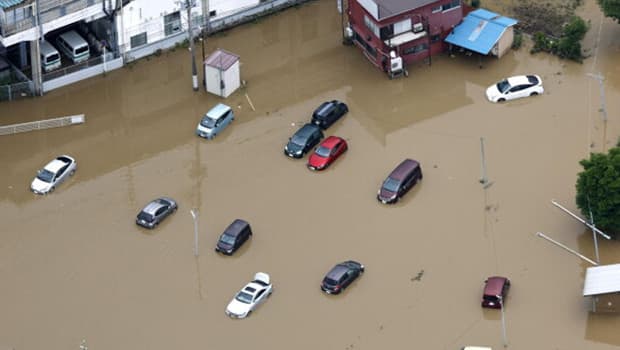Tokyo'nun Doğusunda Sel Felaketi