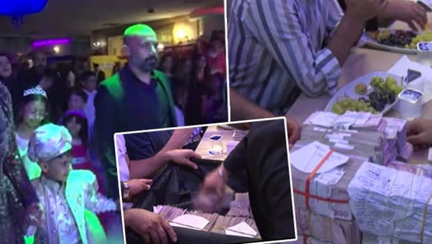 Ankara'da sünnet düğününde ev ve araba hediye edildi: Paralar valize zor sığdı