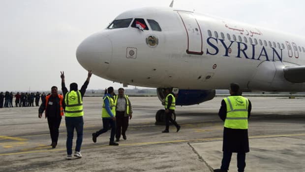 Moskova'dan Şam'a bir buçuk yıl sonra ilk uçak seferi