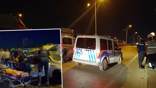 Bursa'da otomobil refüje çarptı: 1 ölü, 1 ağır yaralı