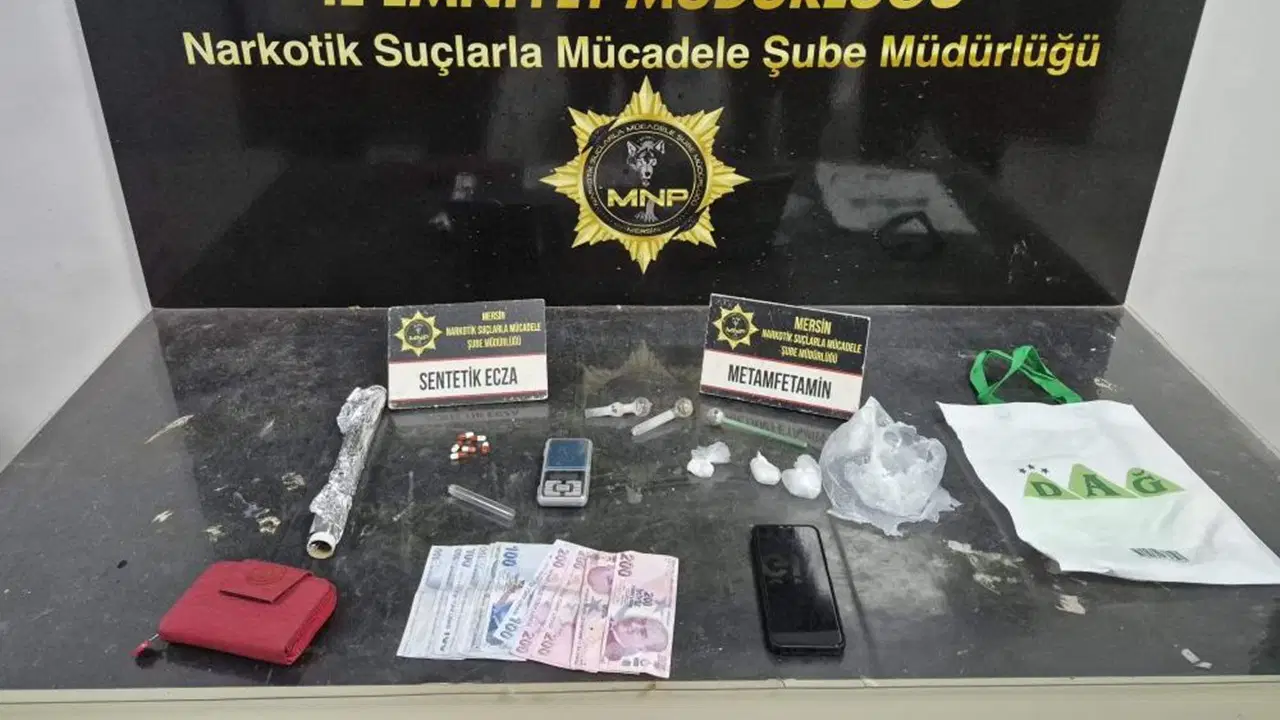 Mersin'de uyuşturucu operasyonunda 2 kişi tutuklandı