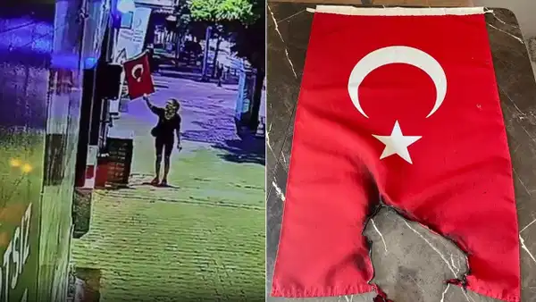 Muğla'da Bayrak Yakıldı