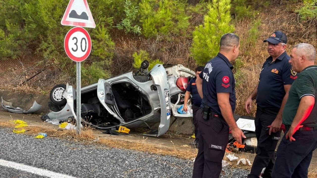 Aydın'da feci kaza: 1 ölü, 4 yaralı