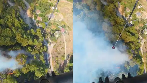 Antalya'nın 2 ilçesinde orman yangını: Havadan ve karadan müdahale ediliyor