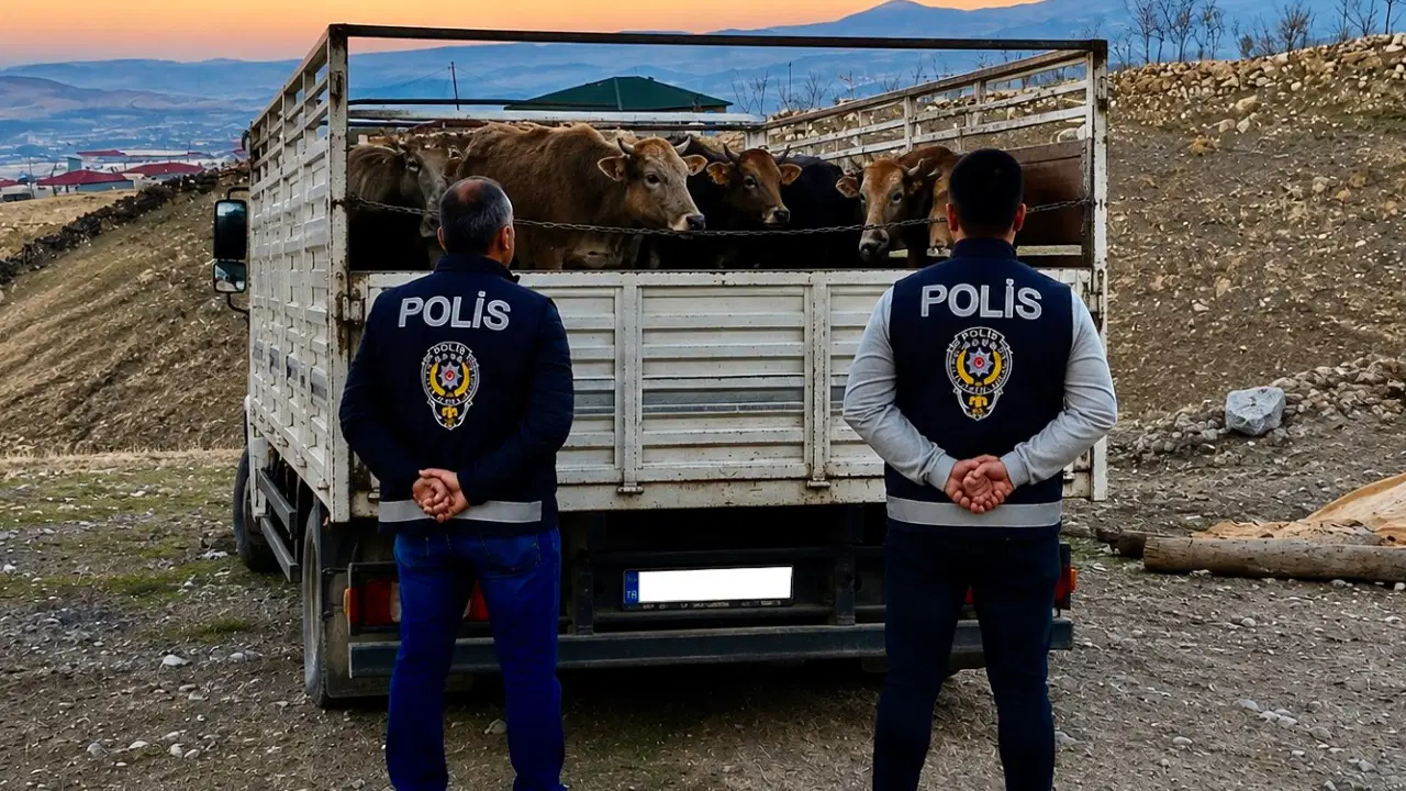 Kırşehir'de mandırada hırsızlık: 10 büyükbaş çalan şüpheli tutuklandı